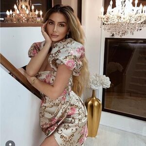 Elegant Floral Mini Dress